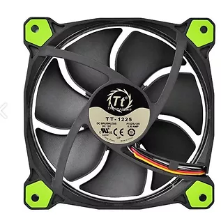 Thermaltake Wentylator Riing 12 LED Green (120mm, LNC, 1500 RPM) Retail/Box