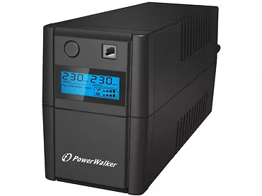 PowerWalker UPS  LINE-INTERACTIVE 650VA 2X SCHUKO, RJ11 IN/OUT,  USB, LCD