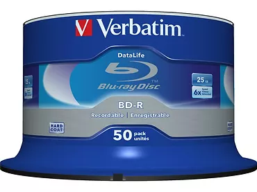 Verbatim BD-R 6x 25GB 50P CB DataLife 43838