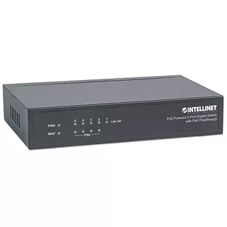 Intellinet Switch Gigabit 5x10/100/1000 RJ45 PoE+ 1XPD 4xPSE 68W