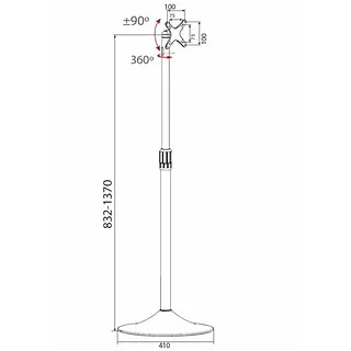 Benq Stojak podłogowy LCD/LED 13-27cali regulowany