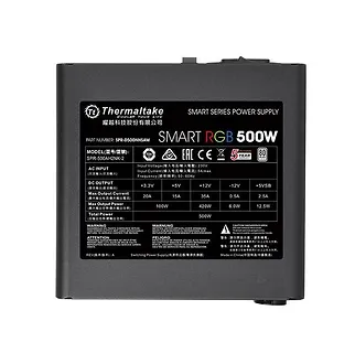 Thermaltake Smart 500W RGB (80+ 230V EU, 2xPEG, 120mm, Single Rail)