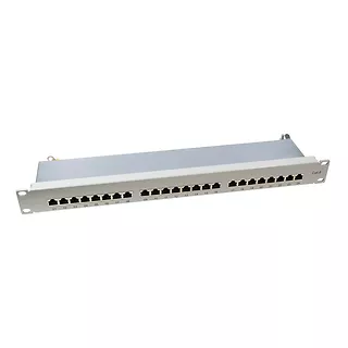 LogiLink Patchpanel CAT6 19' 24- porty, STP, szary