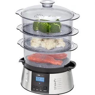 Clatronic Parowar inox wyświetlacz LCD            DG 3547