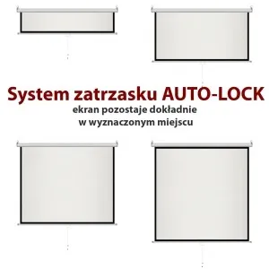 ART Ekran ręczny półautomat 4:3 84" 170x127cm MS-84 4:3