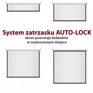 Ekran ręczny półautomat 4:3 150