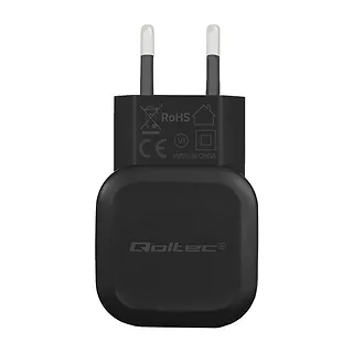 Qoltec Ładowarka sieciowa 12W | 5V | 2.4A | USB + kabel USB typC