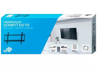 TB Uchwyt TV do telewizora do 65" 40kg max VESA 400x400