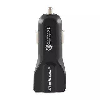 Qoltec Ładowarka samochodowa | Quick Charge 3.0 | 12-24V | 1.5-3A | USB