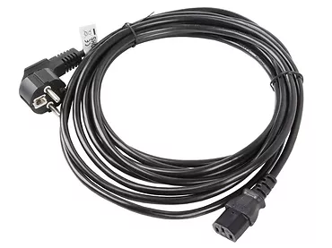 LANBERG Kabel zasilający CEE 7/7 - IEC 320 C13 VDE 5M czarny