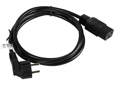 LANBERG Kabel zasilający CEE 7/7 - IEC 320 C19 16A VDE 1.8M czarny