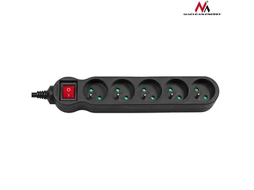 Maclean Listwa zasilająca 5g 1,4m MCE183 2300W czarna