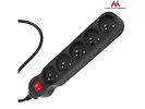 Maclean Listwa zasilająca 5g 1,4m MCE183 2300W czarna