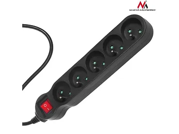 Maclean Listwa zasilająca 5g 1,4m MCE183 2300W czarna