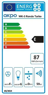 Akpo Okap WK-5 Rondo turbo 60 inox