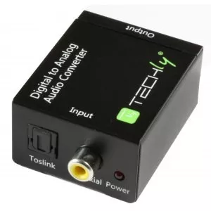 Dell Konwerter cyfrowy Toslink SPDIF, coaxial audio na analog stereo RCA L/R