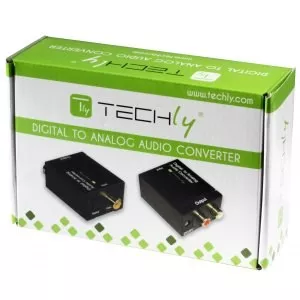 Dell Konwerter cyfrowy Toslink SPDIF, coaxial audio na analog stereo RCA L/R
