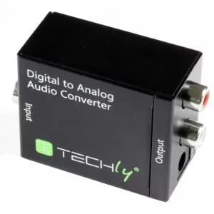 Dell Konwerter cyfrowy Toslink SPDIF, coaxial audio na analog stereo RCA L/R