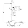 LogiLink Stojak do monitora, VESA, max 8 kg