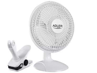 Adler Wentylator 15 cm z  klipsem i podstawą   AD 7317