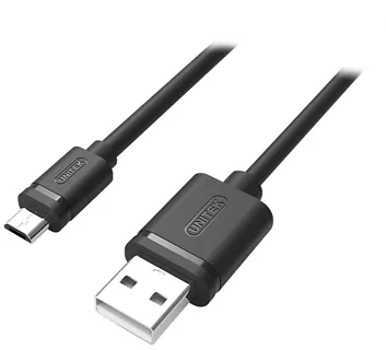 Przewód USB-MicroUSB 2.0 0,5 m Unitek Y-C454GBK