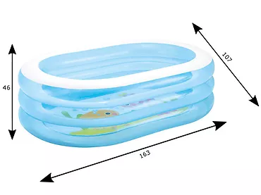 Basen dmuchany, owalny 163 x 107 x 46 cm Intex 57482