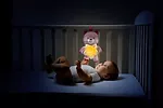 Chicco Muzyczny Miś niebieski z nocną lampką i projektorem