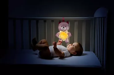 Chicco Muzyczny Miś niebieski z nocną lampką i projektorem