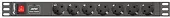 LANBERG Listwa zasilajaca Rack PDU 1U 7x Schuko 2m 16A czarna