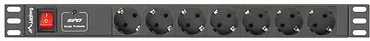 LANBERG Listwa zasilajaca Rack PDU 1U 7x Schuko 2m 16A czarna