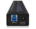 IcyBox IB-AC6113 aktywny HUB/Aluminium