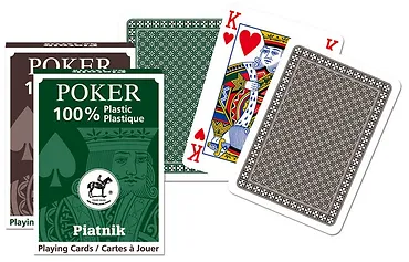 Piatnik Karty pojedyncze talie plastikowe Poker