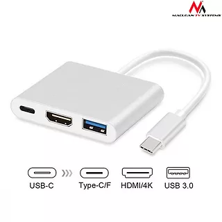 Maclean Adapter USB-C - HDMI / USB 3.0 / USB-C MCTV-840