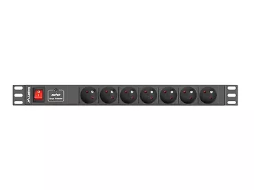 LANBERG Listwa zasilająca Rack PDU 1U 7x PL 2m 10A czarna