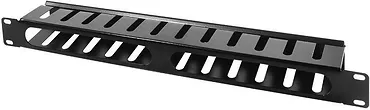 LogiLink Organizer okablowania 19', 1U, czarny