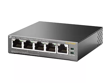 Przełącznik typu desktop TP-Link TL-SF1005P, 5 portów 10/100 Mb/s, 4 porty PoE