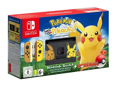 Nintendo Switch+Pokémon:Let's Go Pikachu + Poké Ball