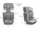Fotelik samochodowy Kinderkraft Junior Plus Szary