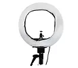 Lampa pierścieniowa z dyfuzorem i statywem do selfie