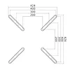 LogiLink Adapter do monitorów 32-55, VESA,  max. 30kg