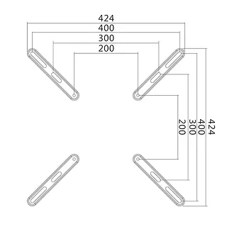 LogiLink Adapter do monitorów 32-55, VESA,  max. 30kg