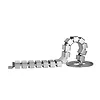 LogiLink Elastyczny kanał kablowy do PC 800x68mm srebrny