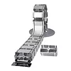 LogiLink Elastyczny kanał kablowy do PC 800x68mm srebrny