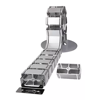 LogiLink Elastyczny kanał kablowy do PC 800x68mm srebrny