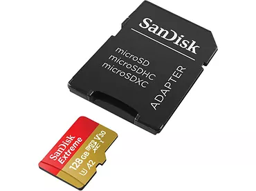 Karta SanDisk Extreme microSDXC 128GB 160/90 MB/s V30 A2 U3 4K