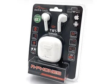 Słuchawki bezprzewodowe Media-Tech R-Phones TWS Białe MT3589W