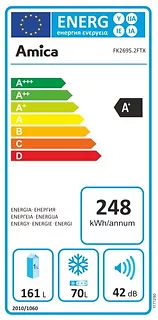 Amica FK2695.2FTX Chłodziarko-zamrażarka