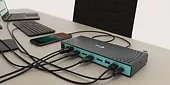 Uniwersalna stacja dokująca USB 3.0 / USB-C 5K Dual Display Power Delivery 2x 4K 60Hz video 2x HDMI 2x Display Port 1x Ethernet