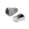 LogiLink Wtyki RJ45 FTP CAT.5e z osłoną 100szt. szare