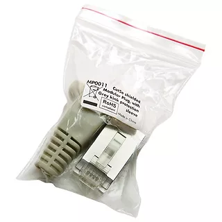 LogiLink Wtyki RJ45 FTP CAT.5e z osłoną 100szt. szare